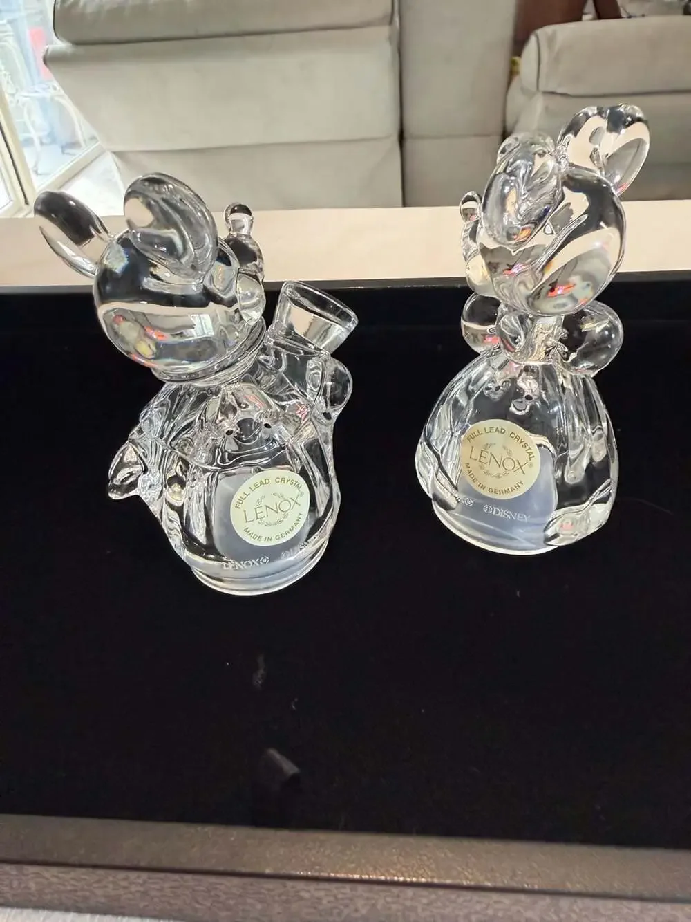 Lenox Disney Mickey & Minnie Mouse Crystal Salt & Pepper Shaker Set